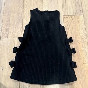 Zara Black Dress with Bow Accents